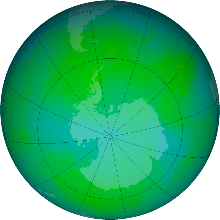 Ozone Map 1991-12-24